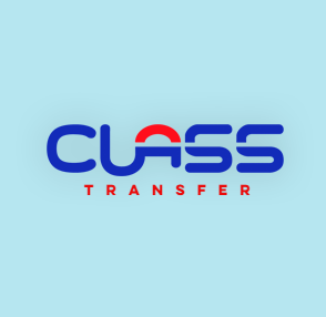 The logo for Class Transfer Estamparia Ltda. features bold blue lettering with a red accent.