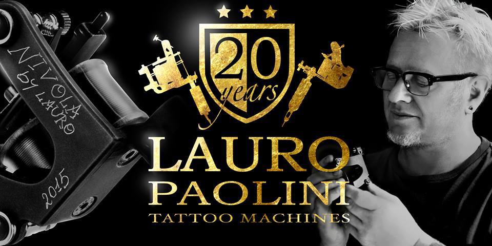Lauro Paolini showcases his tattoo machines and celebrates 20 years in business.