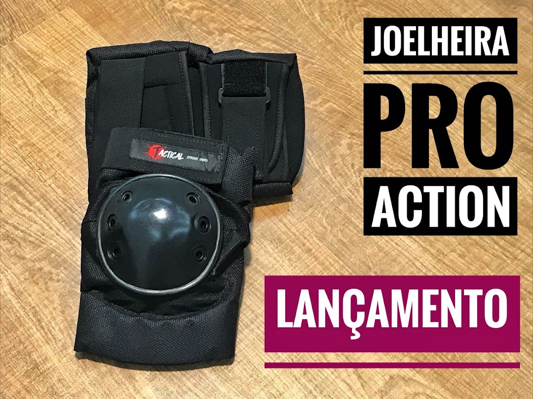 A pair of black tactical knee pads with a protective shell and adjustable straps.