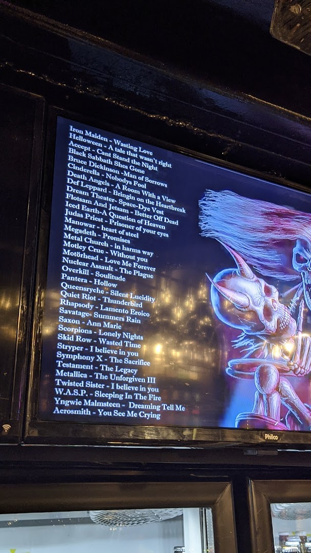 Menu page for Rock  Burguer