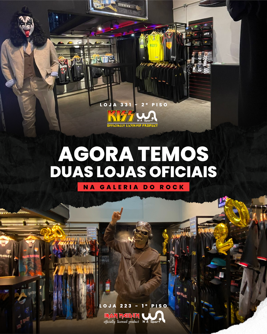 W A Sport IRON MAIDEN - Galeria do Rock  Loja Oficial